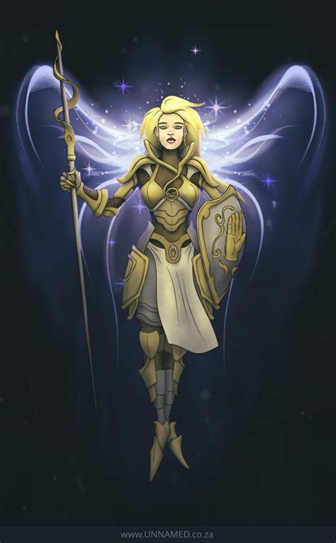 Aasimar Life Cleric By Yeshuanel On Deviantart Roleplay Characters