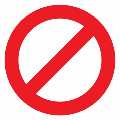 Forbidden Not Allowed Prohibited Restricted Sign Signal Traffic Icon