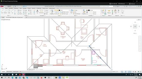 Demo Roof Plan Autocad Desgn 302 Youtube