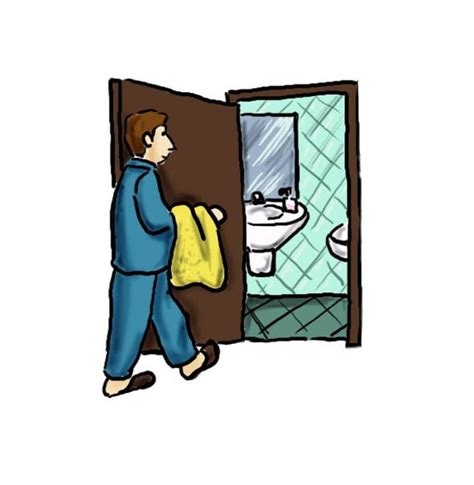 Man Going To Bathroom Clipart By Cgfreedom On Etsy