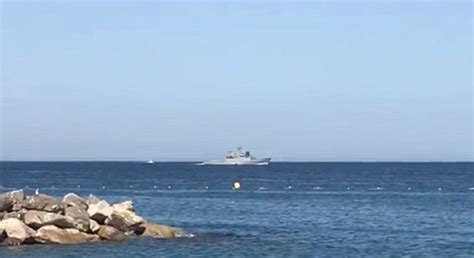 Hms Sabre Chases Spanish Warship From Gibraltar Waters Daily Mail Online