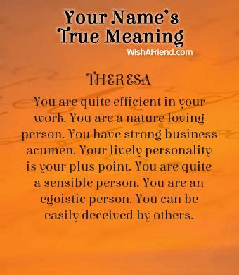 Name true meaning of Theresa | Meant to be, Names with meaning, How to be outgoing