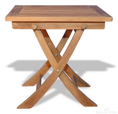 Regal Teak Small Square Folding Table — Please Call 970 235 1495 For