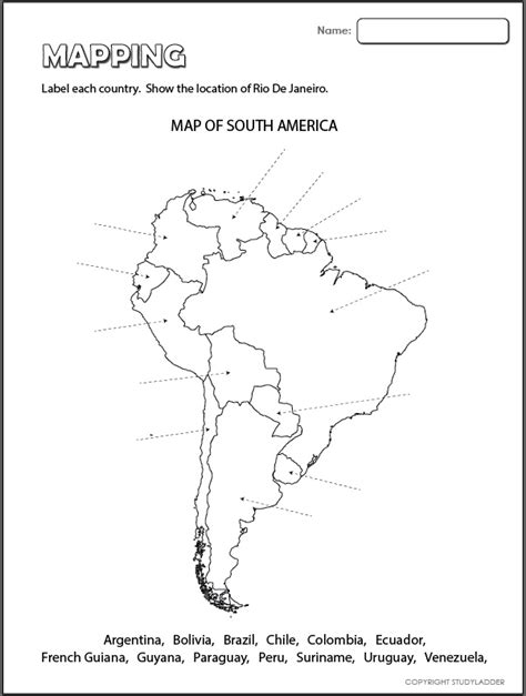 South America Map Activity Australia Map