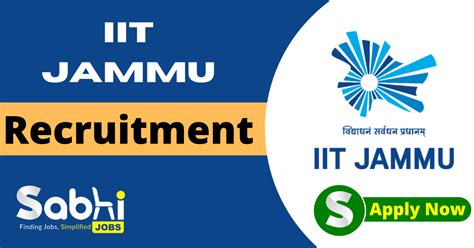 IIT Jammu Jobs Notification 2024 Apply Online For 1 Junior Research