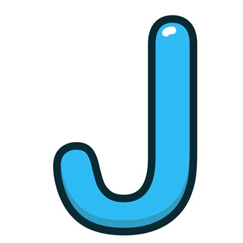 Blue J Letter Alphabet Letters Icon Free Download