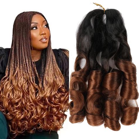 6 Pack Pre Stretched Bouncy Braiding Hair For Box Braids 22 Inch Loose
