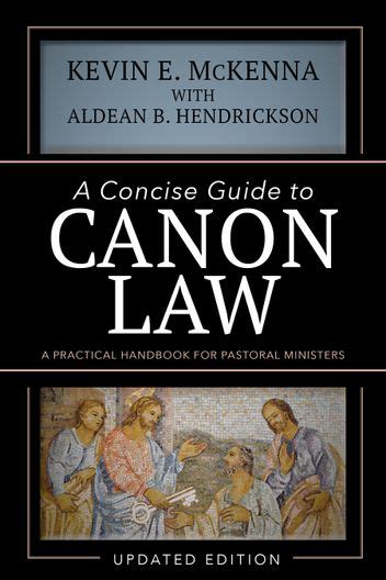 A Concise Guide To Canon Law A Practical Handbook For Pastoral