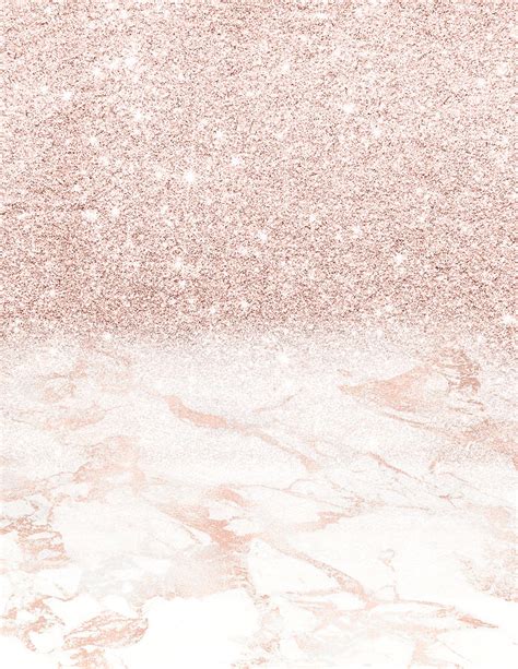 Beautiful Rose Gold Girly Cute Glitter Galaxy Wallpaper Wallpaper