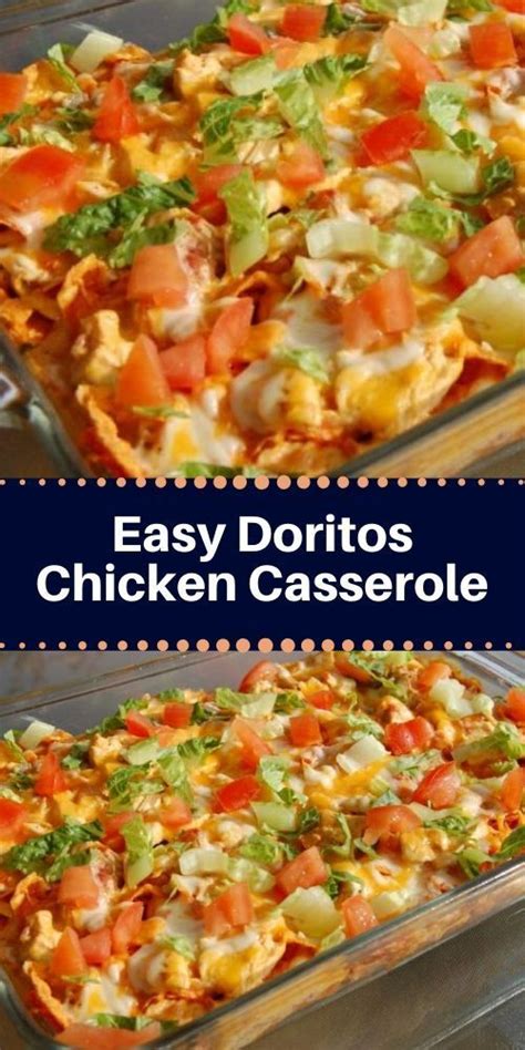 How do you make chicken noodle casserole? This Dorito chicken casserole is a simple and flavorful ...