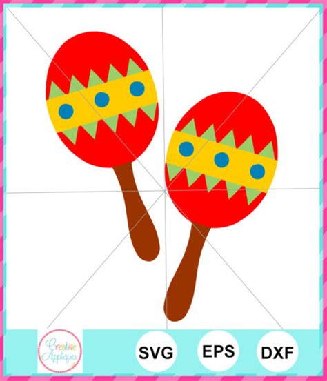 Maracas Cut File Creative Appliques