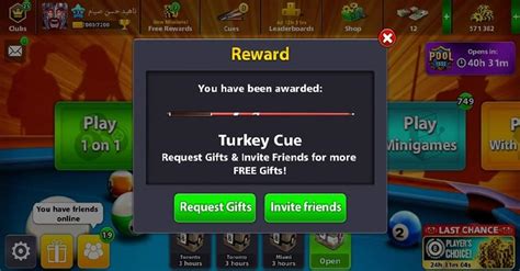 .gifts 8 ball pool rewards every day free coins 8 ball pool many daily gifts provided by 8 ball pool free coins 8 ball pool rewards and rar box 8 ball pool your 8 ball pool of these famous applications 8 ball pool rewards the application is very famous for its function of sending rewards 8 ball pool to. Free Turkey Cue 8 Ball Pool Reward Link