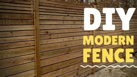 How To Build A Modern Horizontal Privacy Fence Diy Friendly Project Youtube