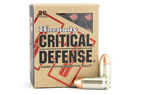Hornady 90900 Critical Defense 45 Auto 185gr Ftx 20rd Per Box
