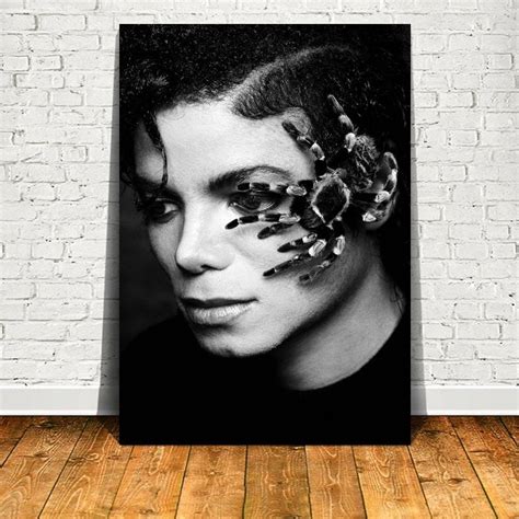Michael Jackson Music Poster Canvas Painting Wall Art Poster Etsy