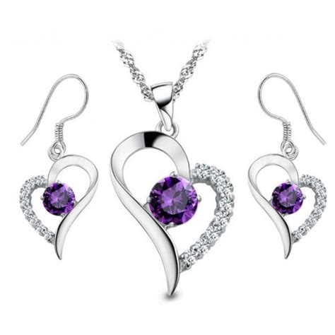 Heart Shaped Crystal And Rhodium Plated Plating With Crystals From Swarovski®