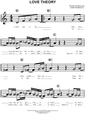 Love Theory Sheet Music 4 Arrangements Available Instantly Musicnotes
