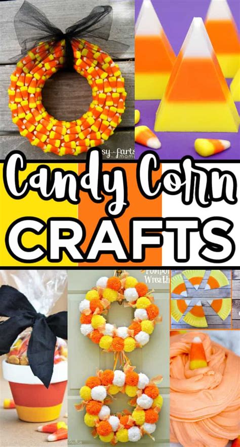 Cute Candy Corn Crafts For Fall Made With Happy