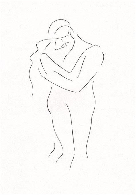 Your line art couples stock images are ready. Minimalist couple line art. Black and white romantic