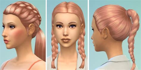 Strawberry Blonde Hair Colour By Kellyhb5 Sims 4 Hair