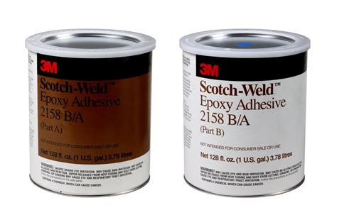 3m Scotch Weld Epoxy Adhesive 2158 Gray Part Ba 1 Gallon Kit 2 Per