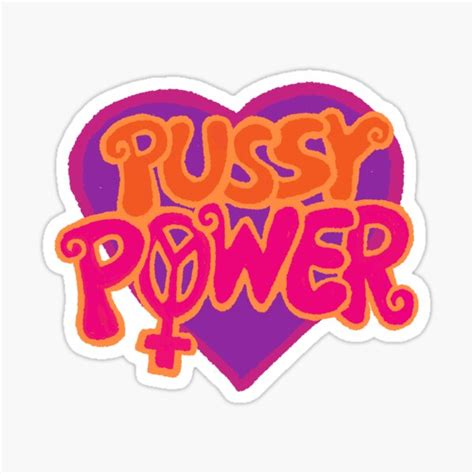 pussy power vinyl decal sticker stickers paper and party supplies pe