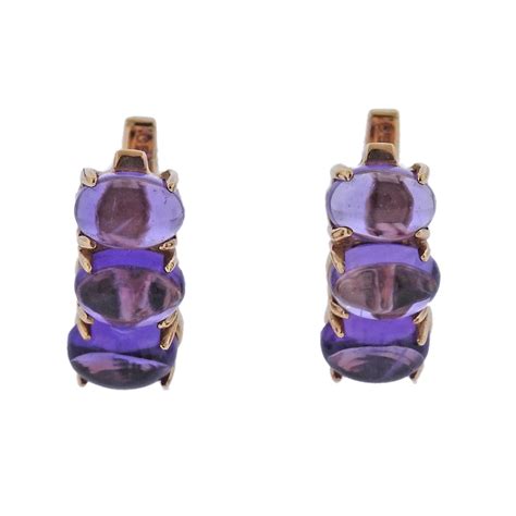 Gold Amethyst Earrings At 1stdibs