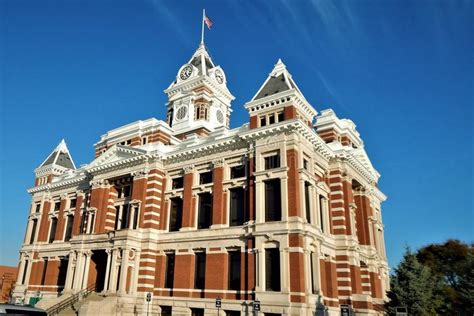 1881 Johnson County Courthouse Franklin Indiana Stock Photo Image Of