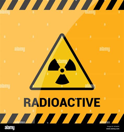 Radioactive Zone Vector Sign Or Symbol Warning Radioactive Zone In