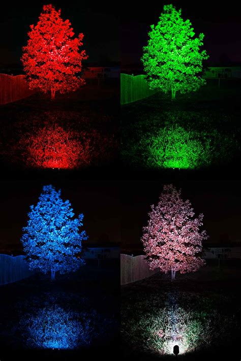 18w Color Changing Rgb Led Landscape Spotlight 40 Watt