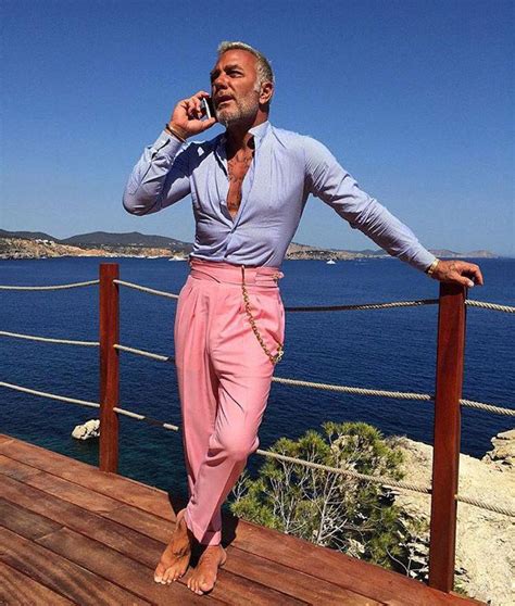 Italian Entrepreneur And Millionaire Gianluca Vacchi Mens Fashion