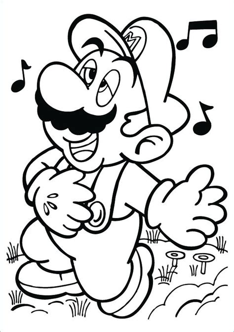 The character of the plumber super mario, accompanied by his brother luigi, appeared for the first time in 1985, in a video game released on the flagship console of the time: Mario Characters Coloring Pages at GetDrawings | Free download
