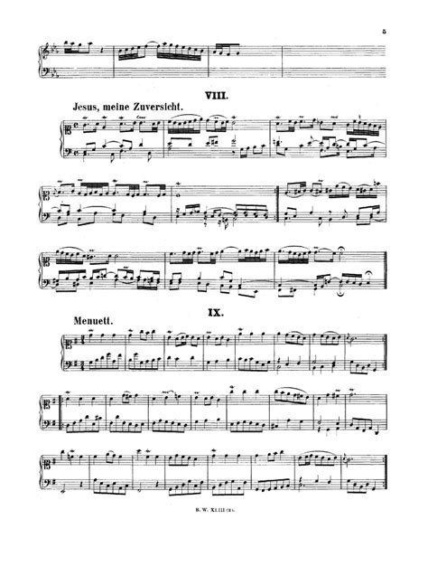 Bwv 991 Air With Variations In C Minor Unfinish Free Sheet Music By