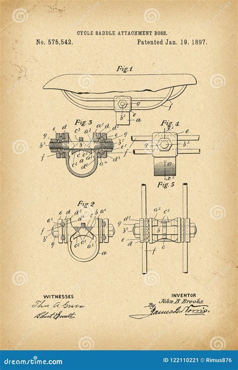 1897 Patent Velocipede Saddle Bicycle Archival History Invention