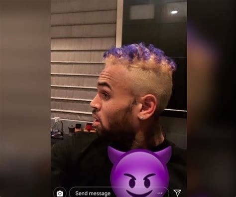 While chris brown continues to promote his f.a.m.e. Chris Brown Goes Blond and Purple, Fans Go for the Jokes