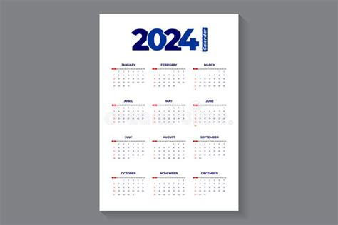 2024 Calendar Editable Stock Illustrations 1353 2024 Calendar