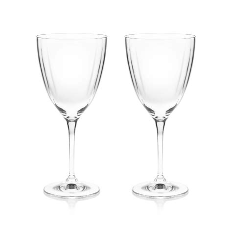 Ripple Set Of 2 Wine Glasses By Tipperary Crystal Pair Of Wine Glasses By Tipperary Crystal