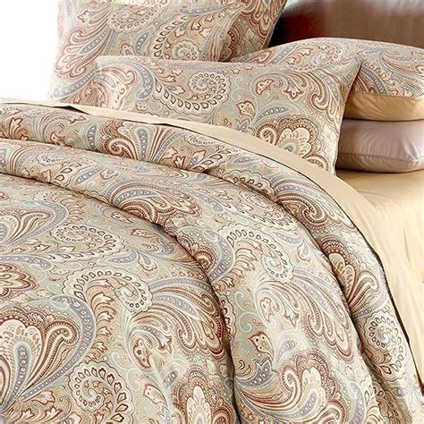 Luxury Paisley Bedding Design 800 Thread Count 100 Cotton 3pcs Duvet