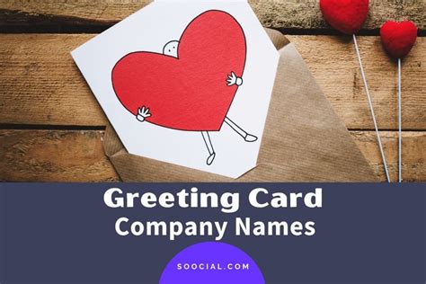 217 Totally Unique Greeting Card Company Names Soocial