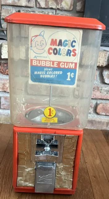 1 Cent Bubble Gum Penny Vintage Northwestern Model 60 Gumball Vending