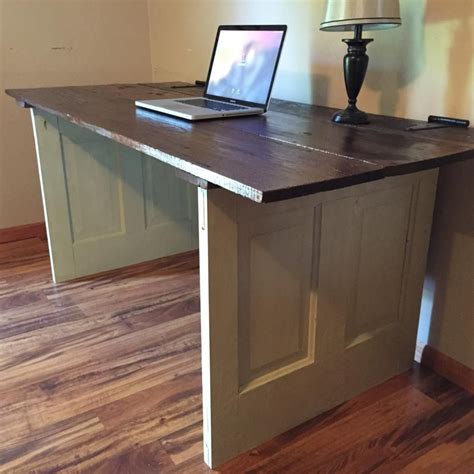 Reclaimed Doors Computer Desk Woodworking Creation By Michael Ray