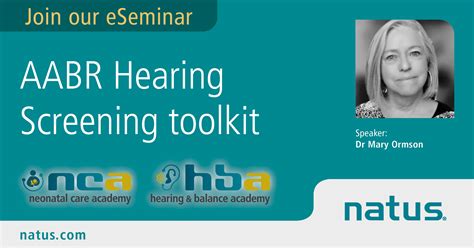 Aabr Hearing Screening Toolkit Hearing Balance Academy