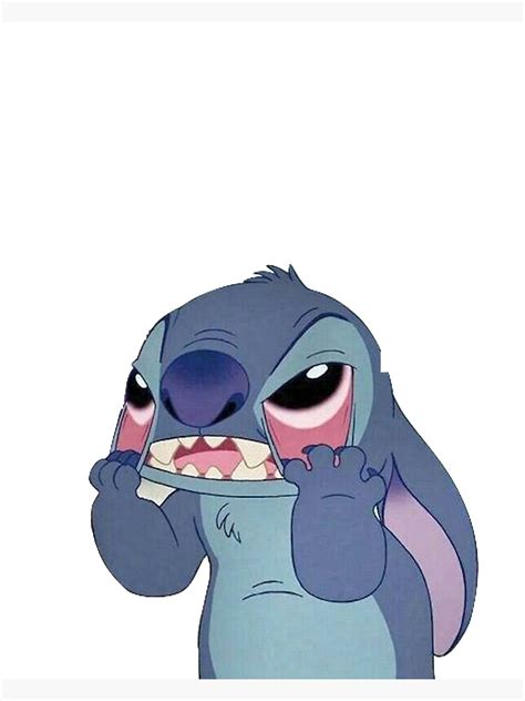Stitch Annoyed Poster By Dreaperez15 Redbubble
