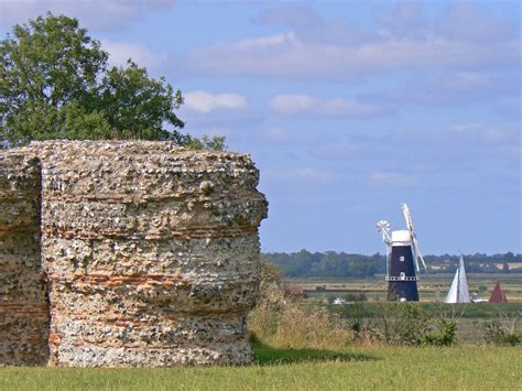 Burgh Castle Norfolk Suffolk Border Including Roman Fort Norfolk
