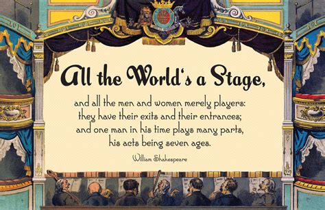 All The Worlds A Stagequote William Shakespeare