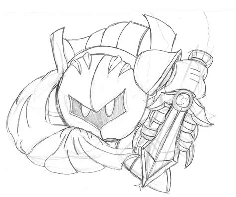 Meta Knight Pencil Sketch By Th3antiguardian On Deviantart