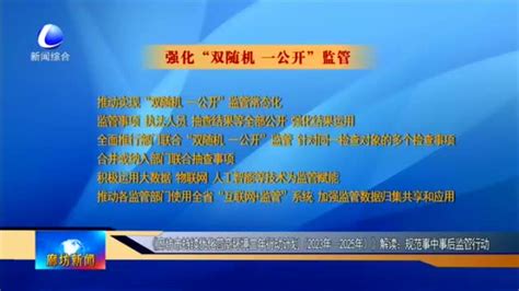 《廊坊市持续优化营商环境三年行动计划2023年 2025年》解读：规范事中事后监管行动手机新浪网