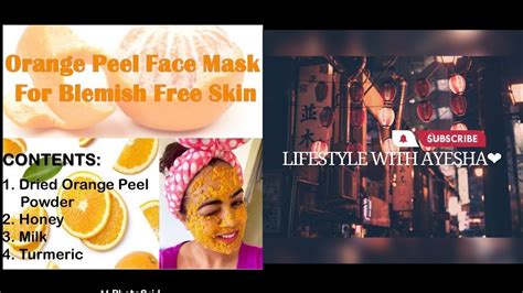 Orange Peel Powder Face Mask For Glowing Skin Spotlessdiy Orange Peel