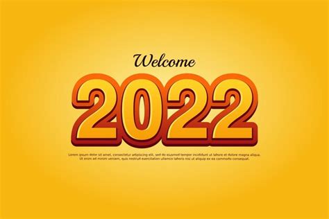 Premium Vector 2022 New Year Background Illustration