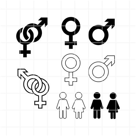 Gender Symbols Svg Gender Symbols Dxf Male Svg Female Svg Etsy Uk Porn Sex Picture